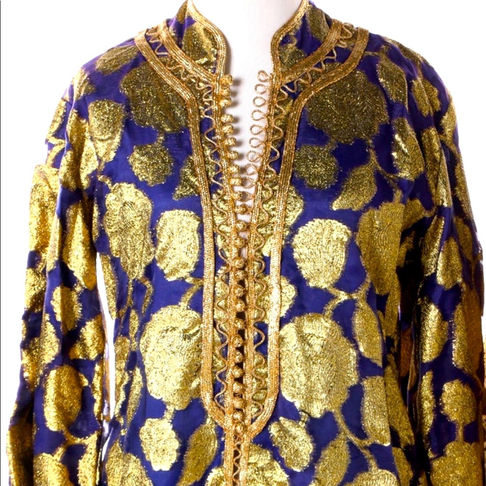 Vintage metallic caftan